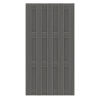 JUMBO WPC Sichtschutzelement 95x179 cm in Anthrazit von TraumGarten Vorderansicht