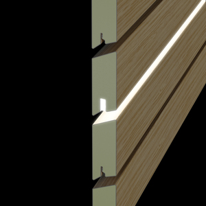 Indirektes Licht im Rhombus Zaunfeld