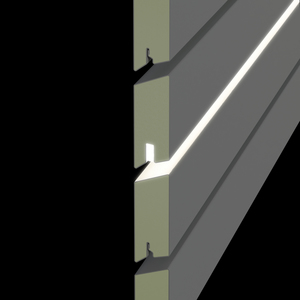 Indirektes Licht im Rhombus Zaunfeld