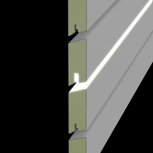 Indirektes Licht im Rhombus Zaunfeld